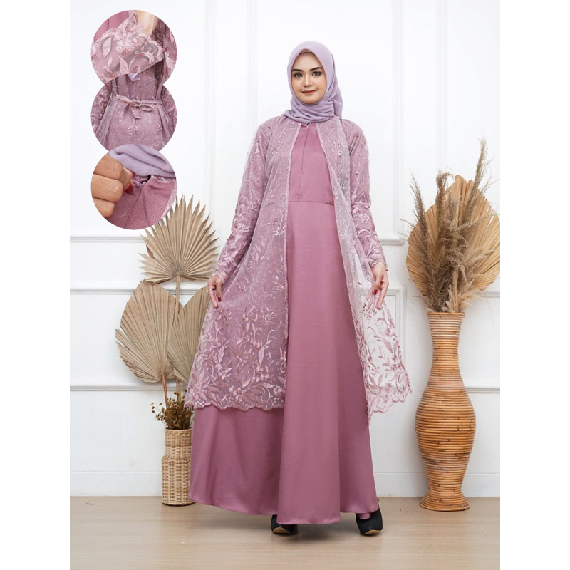 GAMIS KALIYA/ GAMIS BLUKAT FULL / BUSUI DEPAN ADA TALI IKAT PINGGANG REAIL PIK