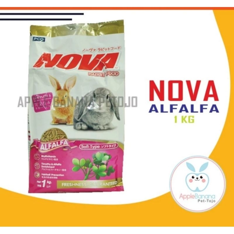 

Makanan kelinci NOVA ALFALFA 1kg nova Rabibit food