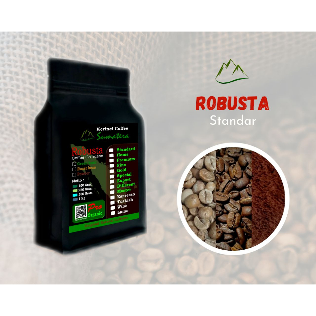 

Kopi Robusta Bubuk Murni 100 Gram - Kerinci - Jambi - Sumatera