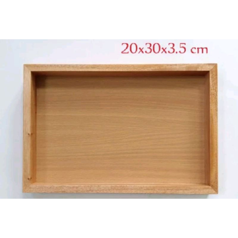 nampan serba guna/ nampan kayu kotak/ nampan kopi/ baki nampan kayu estetik