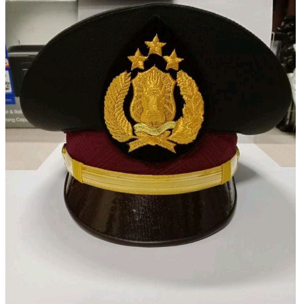 TOPI PET PDU PAMA POLRI - TOPI PET PDU POLRI PAMA