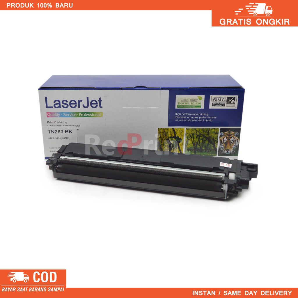 Toner Cartridge Compatible TN263 Printer DCP-L3551CDW,  MFC-L3750CDW, L3770CDW, HL-L3270CDW, 4 Warna/ 1SET