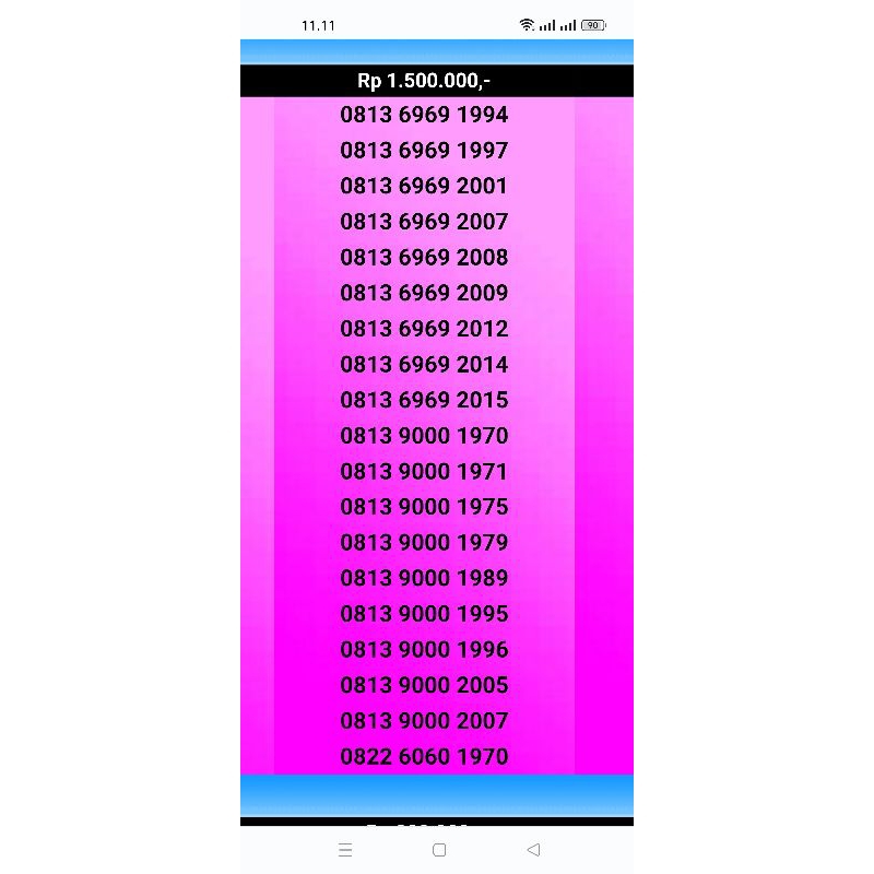 nomor cantik telkomsel seri tahun telkomsel terbaru