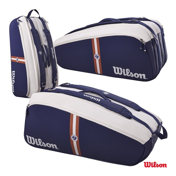 Tas Tenis Wilson Roland Garros 9R  Wilson Roland Garros 9 Pack Wilson Roland Garros 9Pk 2023 Origina