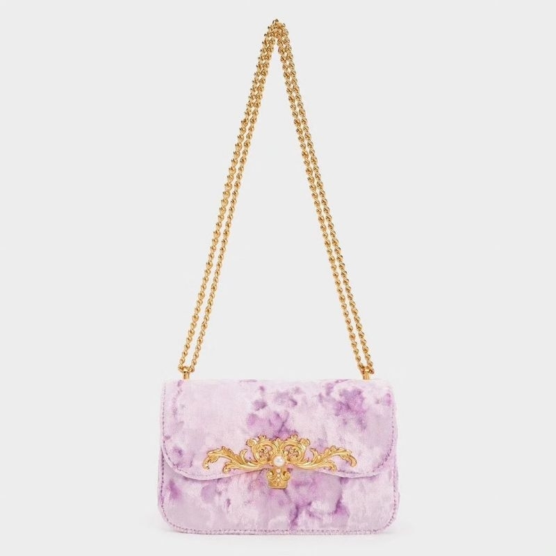 CK Merial Metallic Accent Crossbody Bag