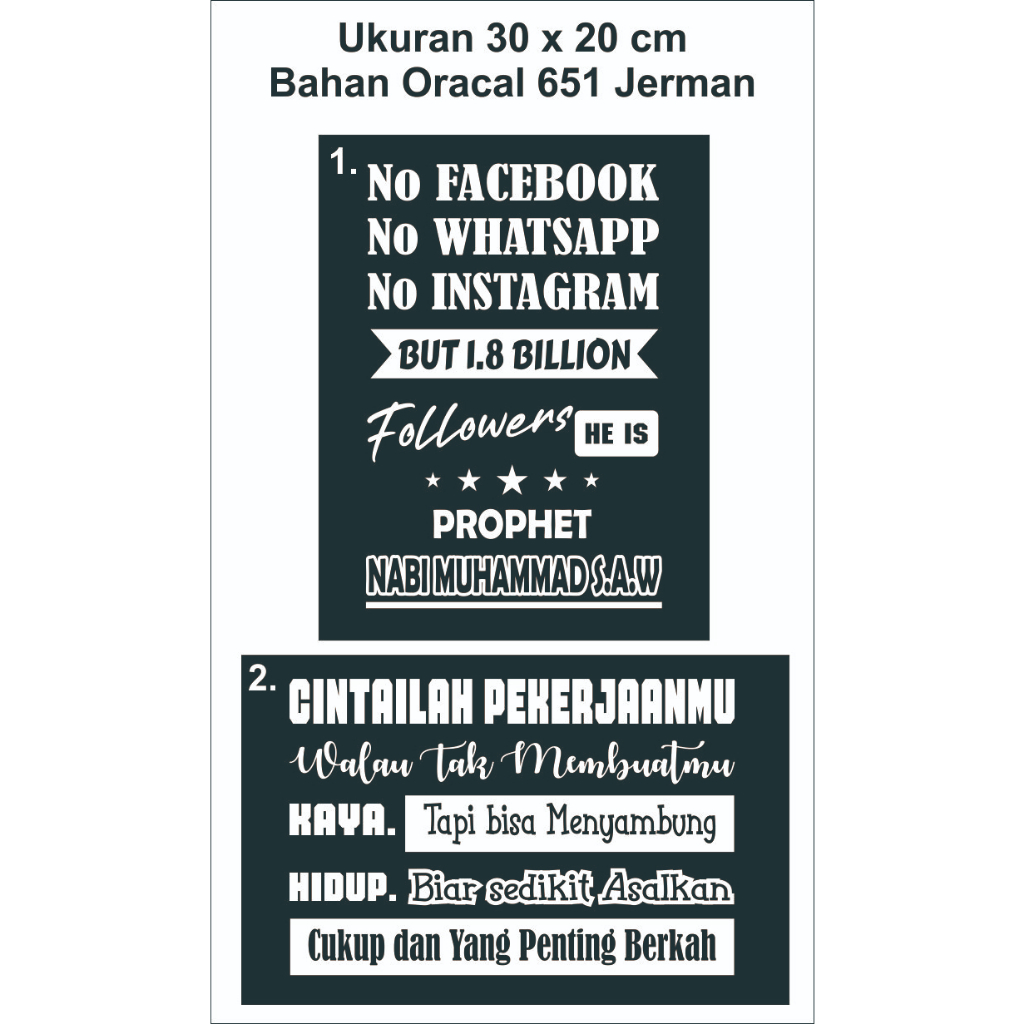 stiker cutting mobil kata kata motivasi baru