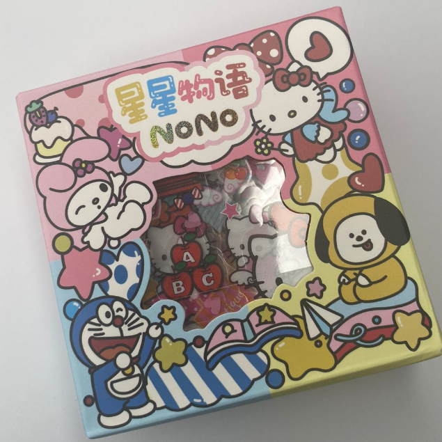 100 Lembar MOMO Stiker Waterproof Sticker Tumblr Lucu Kartun Korea Dekorasi Hiasan Scrapbook DIY