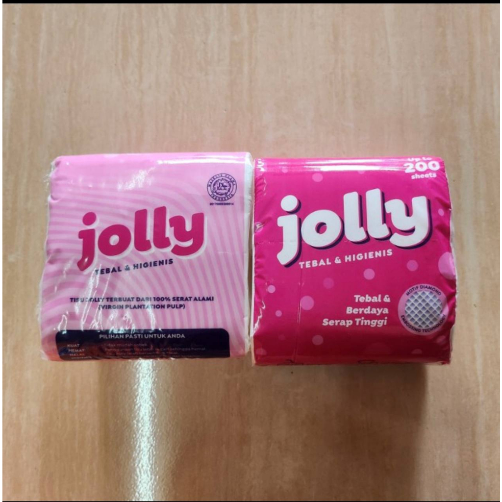 (ECER) Jolly Pop Tisu Kuliner Facial Tissue 200s Tisu Wajah Ekonomis