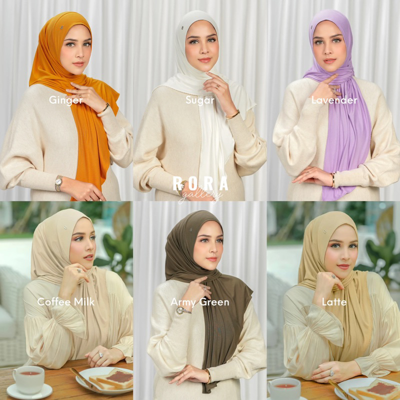 Buttonscarves [NEW] EVERYDAY JERSEY SLIP ON SERIES | HIJAB VOAL SEGIEMPAT | JILBAB POLOS SEGI EMPAT 