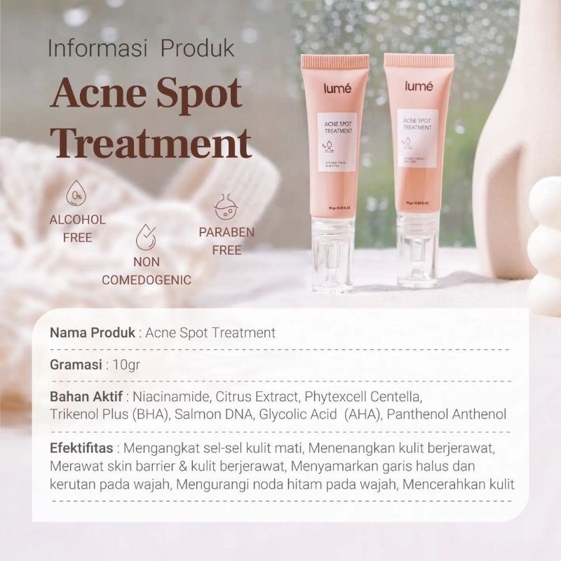 LUME Acne Spot Treatment 10gr BPOM