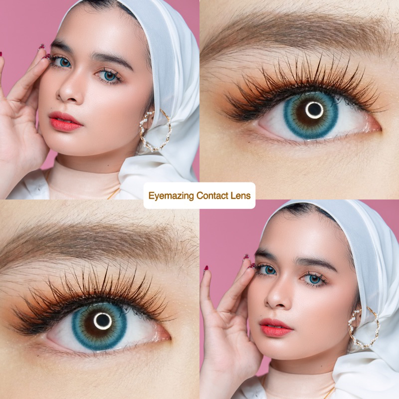 EYEMAZING Softlens - Mally Blue / Biru Normal Only