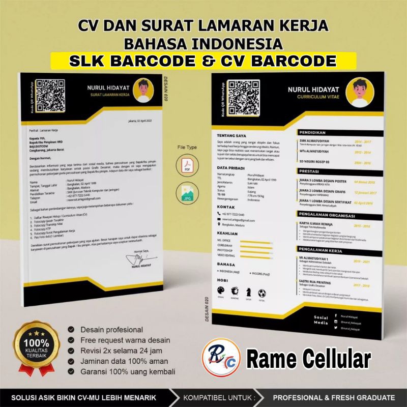PEMBUATAN SLK BARCODE & CV BARCODE | PROFESSIONAL & FRESH GRADUATE