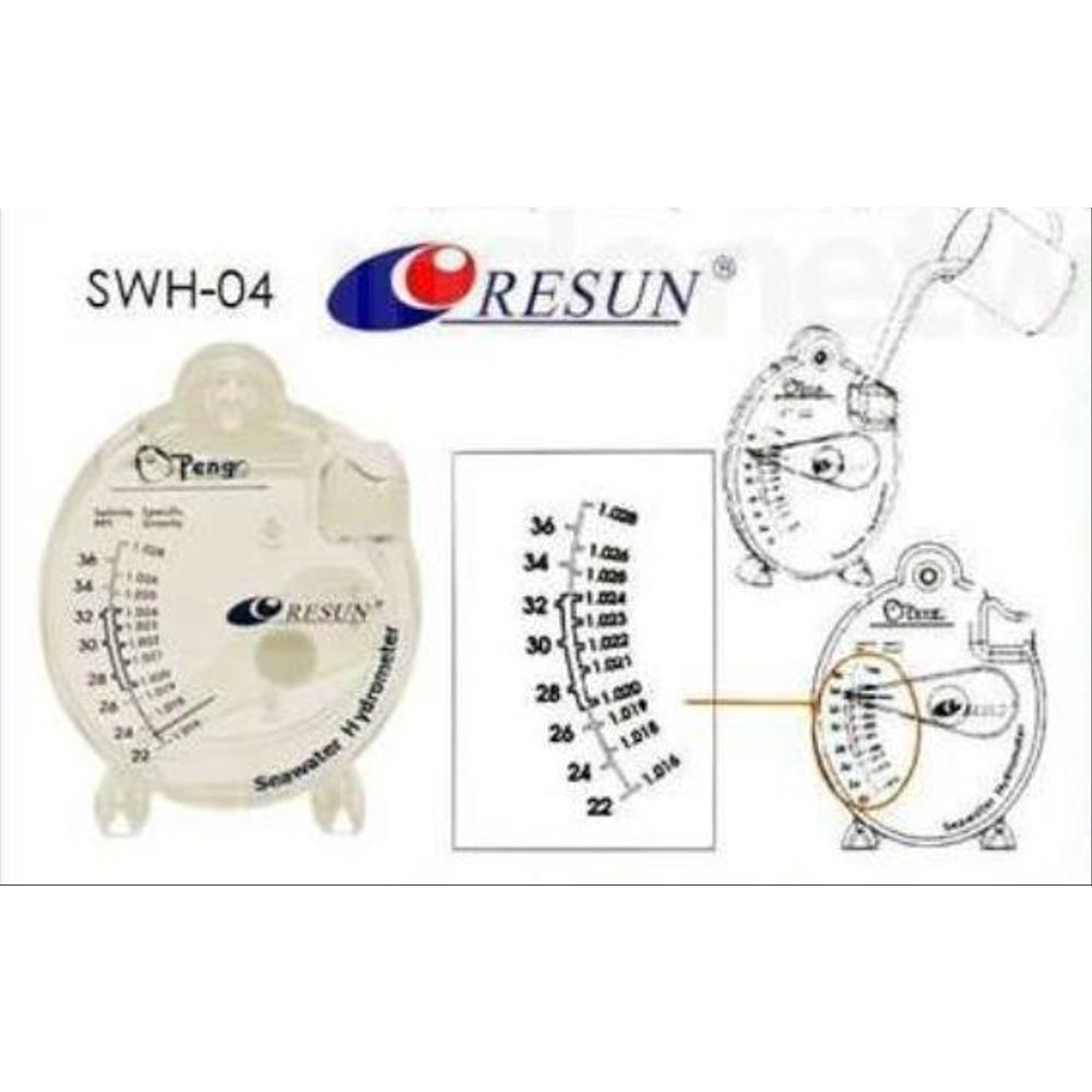 RESUN PENGO SWH-04 hydrometer hidrometer pengukur kadar garam air ikan aquarium