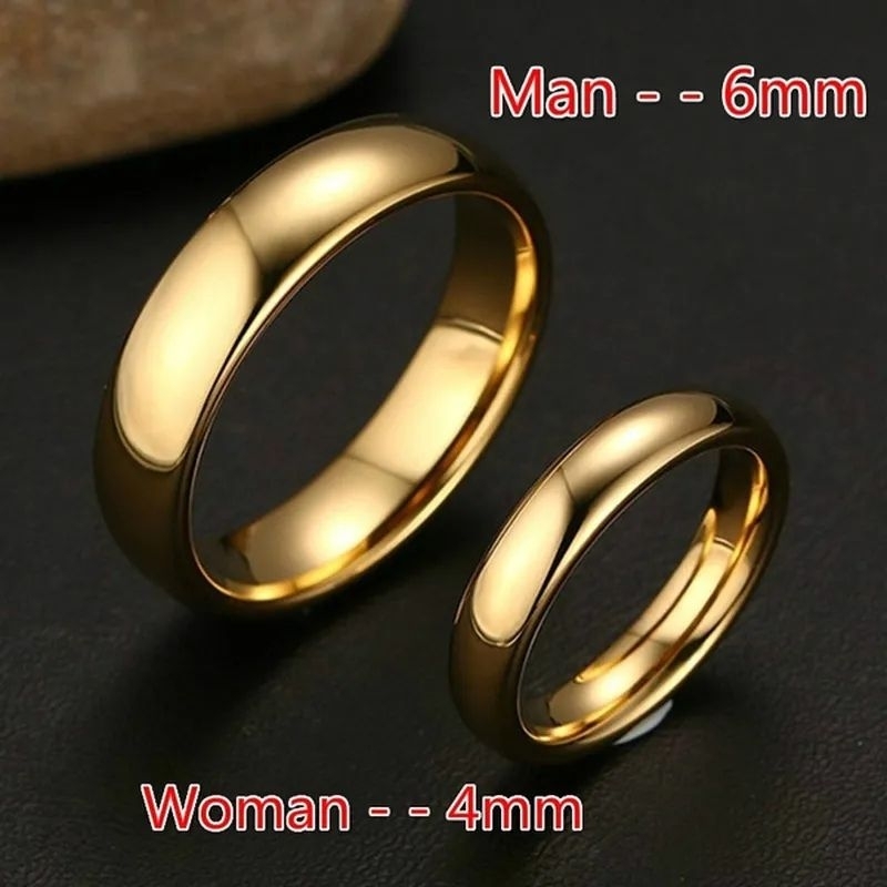 ✅Cod Cincin Titanium Pria Wanita Cincin Tunangan Cincin Wanita Terbaru Cincin Titanium Wanita Cople 