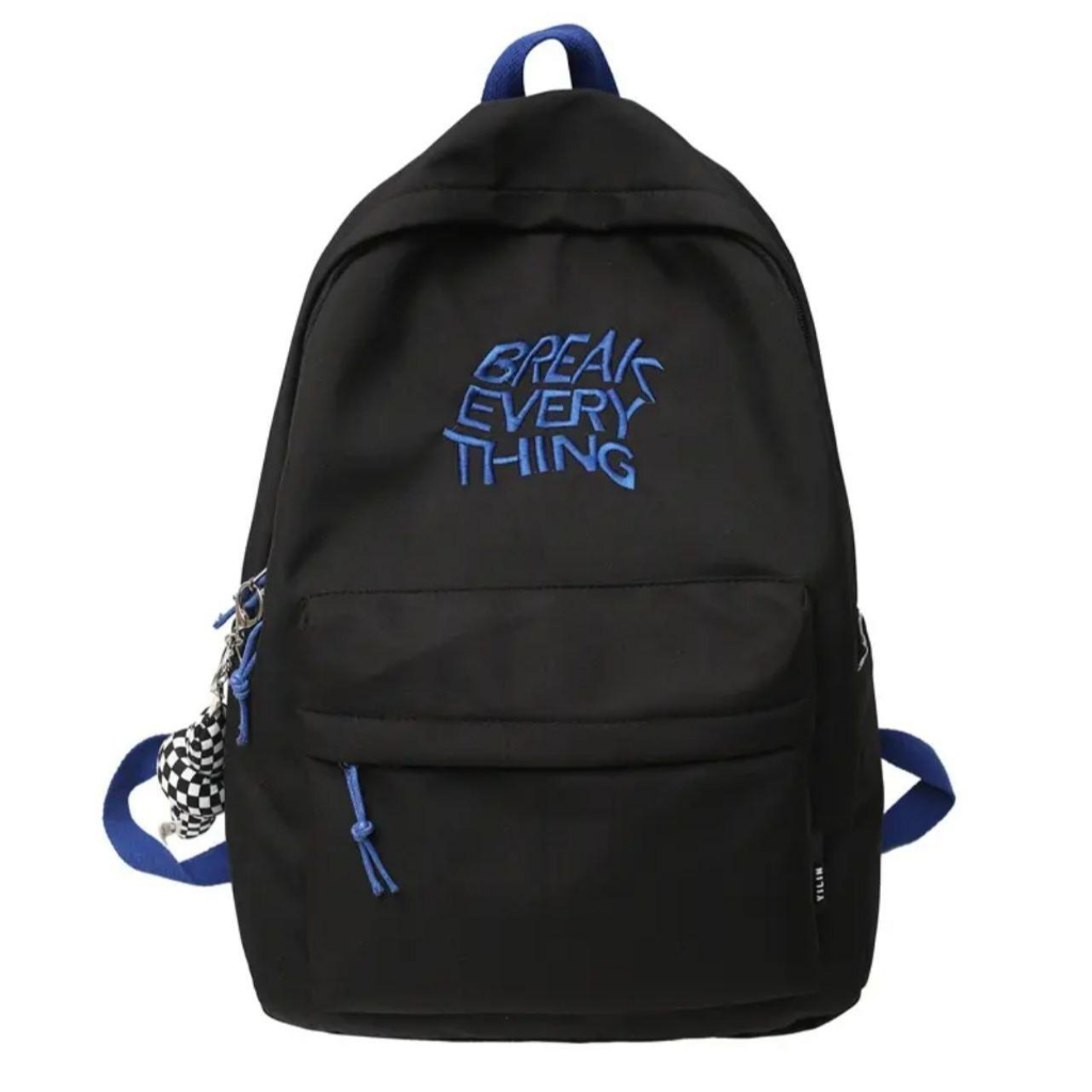 RANSEL 026 -  TAS SOO Tas Ransel Tas Sekolah Mormon-HITAM BIRU