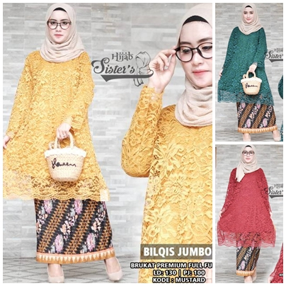 atasan kebaya kinantipromo kebaya brukat modern 2022 kondangan rinjani rok prisket original /kebaya 