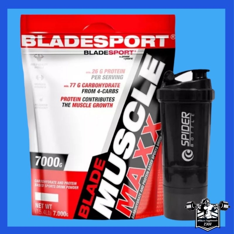 Blade Sport Musclemaxx 7000 gram 15 Lbs Weight Gainer Mass BPOM