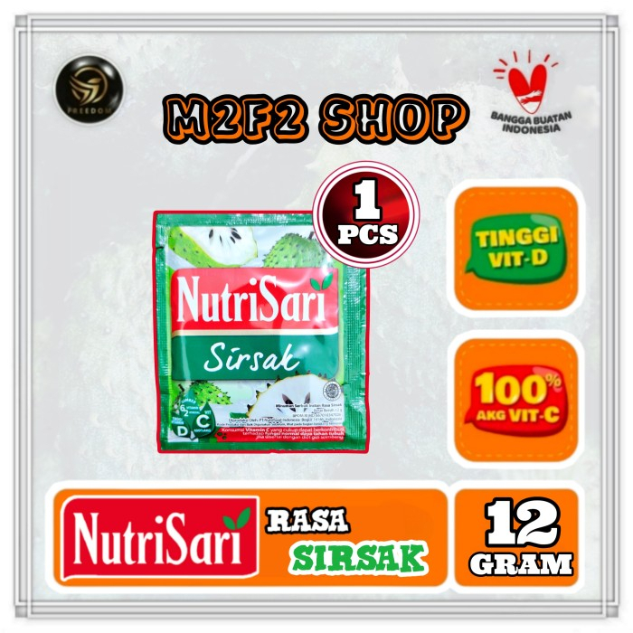 

NutriSari Minuman Serbuk Sirsak Sachet - 12 gr (Kemasan Satuan)