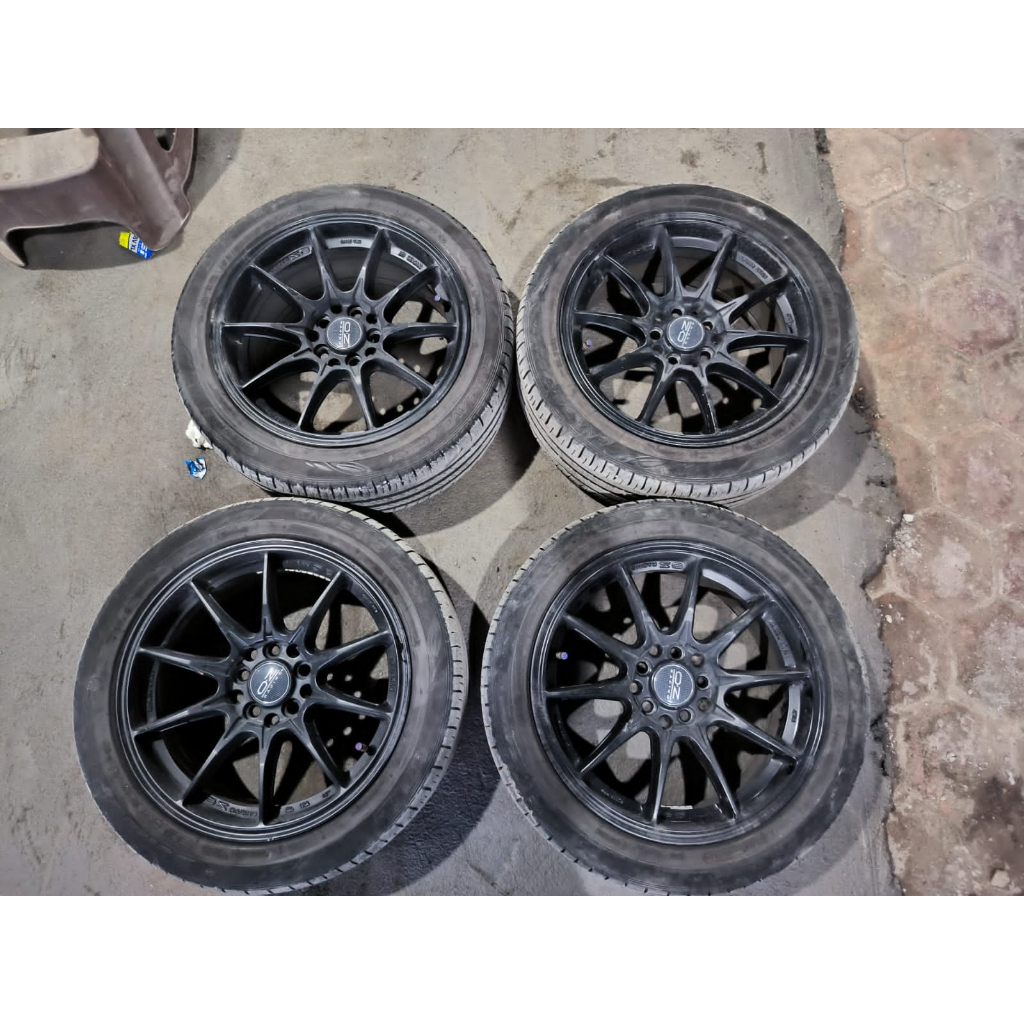 Velg Oz Racing Ring 16 Lebar 7 Lobang Baut 5x100-114 Ban 195 50 Dunlop Buat Mobil Ertiga Sienta