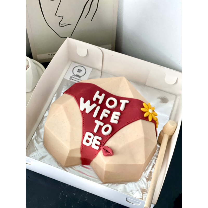 

pinata cake bridal shower bride’s bikini bottom