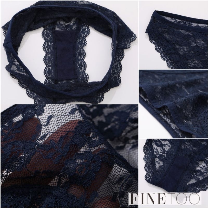 FINETOO FT58 Sexy Celana Dalam Full Renda Bunga Lace Wanita Brief Women Panty