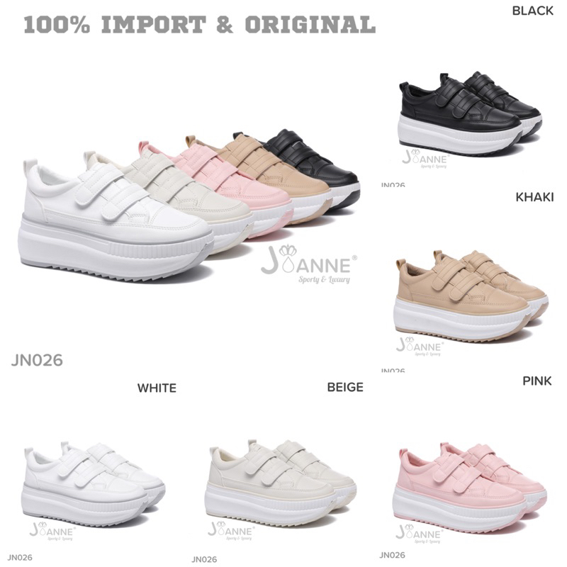 [ORIGINAL] JOANNE Highsole Sneakers Shoes Sepatu Wanita #JN026