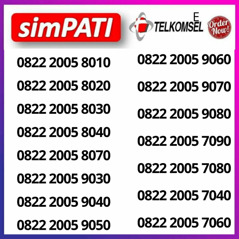 Nomor Cantik Simpati Telkomsel