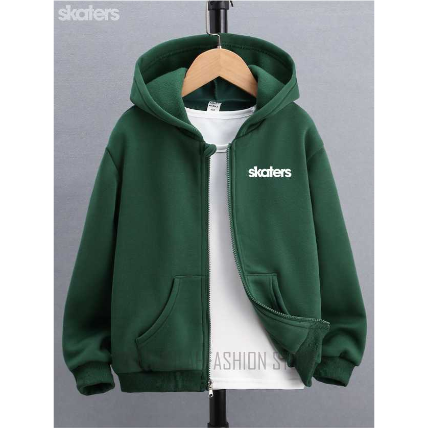 Sweater hoodie zipper Pria Wanita Jumper Premium Bahan Fleece Tebal