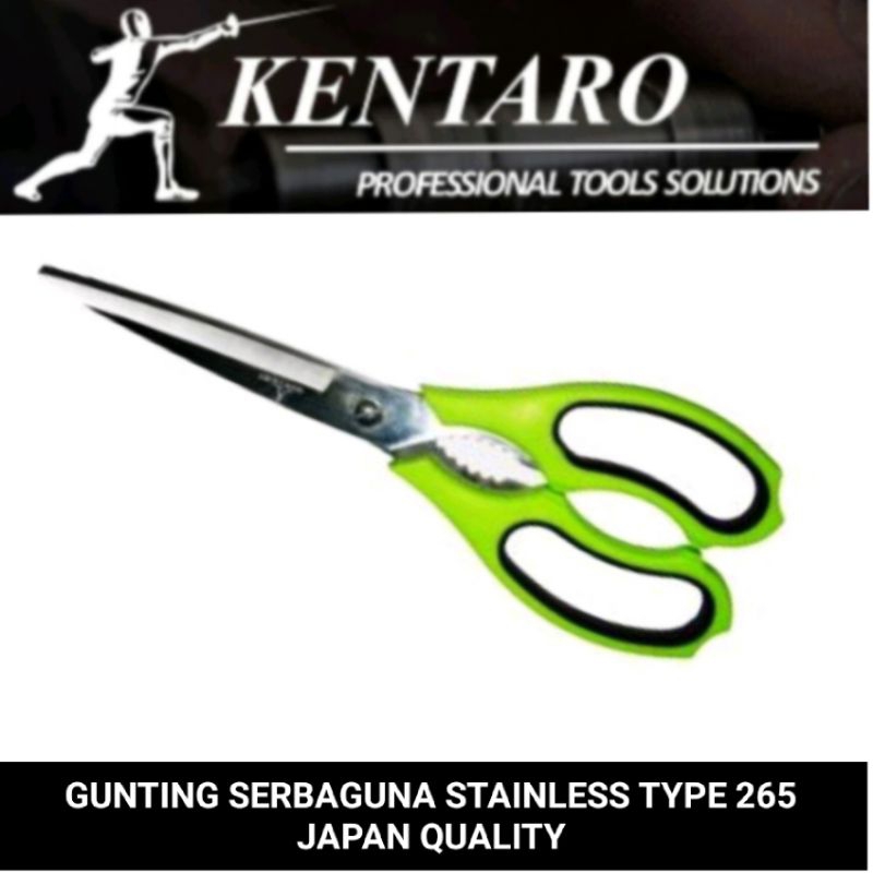 gunting serbaguna stainlesteel type 265 ( ant karat ) Kentaro Japan quality