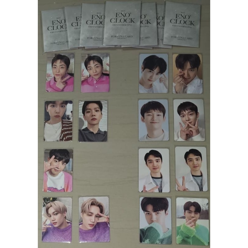 EXO - EXO CLOCK FANMEETING (FORTUNE CARD) 1 PC + 1 scratch random