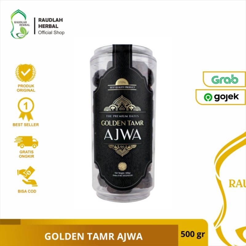

GOLDEN TAMR - Kurma Golden Tamr Ajwa 500gr