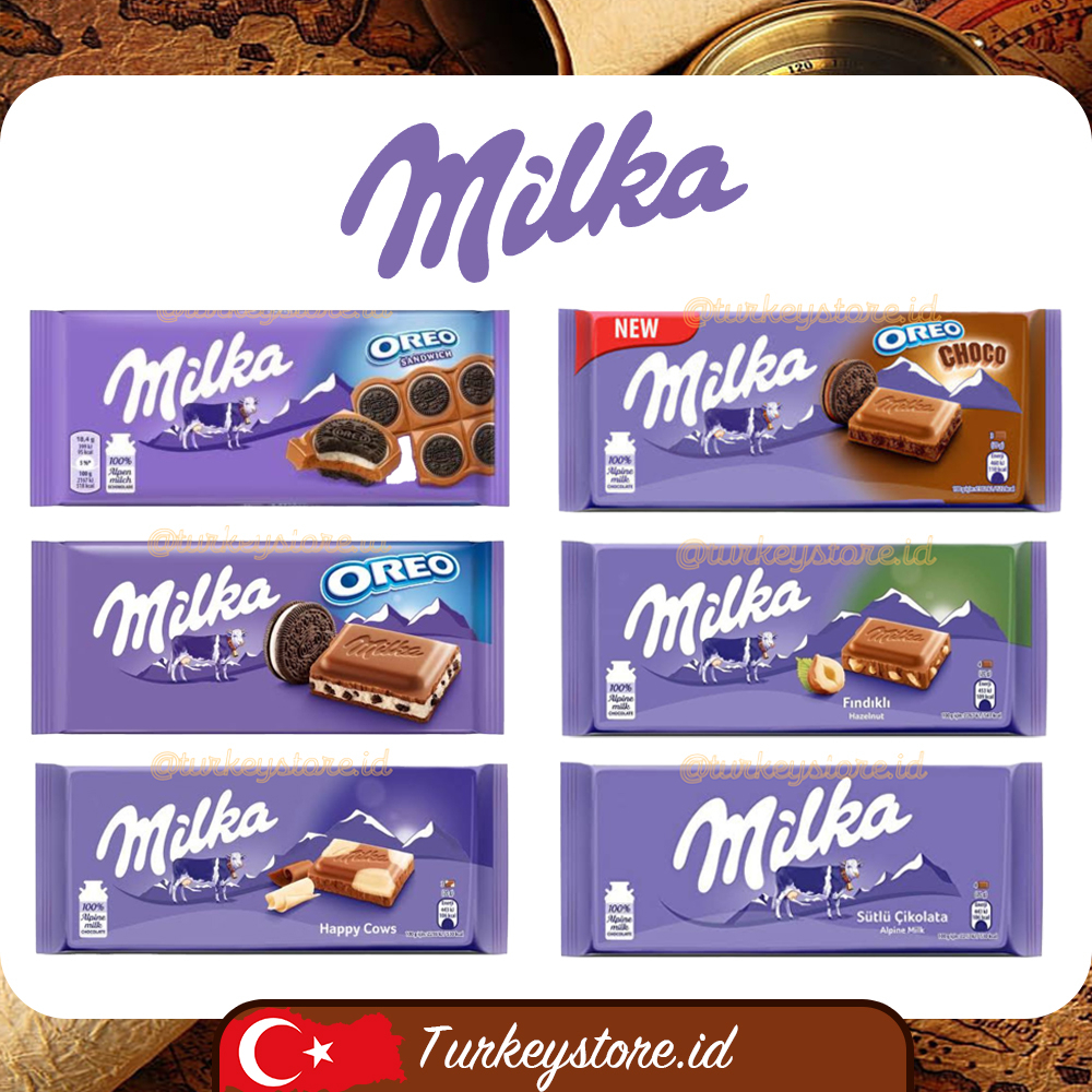 

Coklat Milka 100% Original Turki / Coklat Turki / Oleh Oleh Turki / Coklat Asli Turki