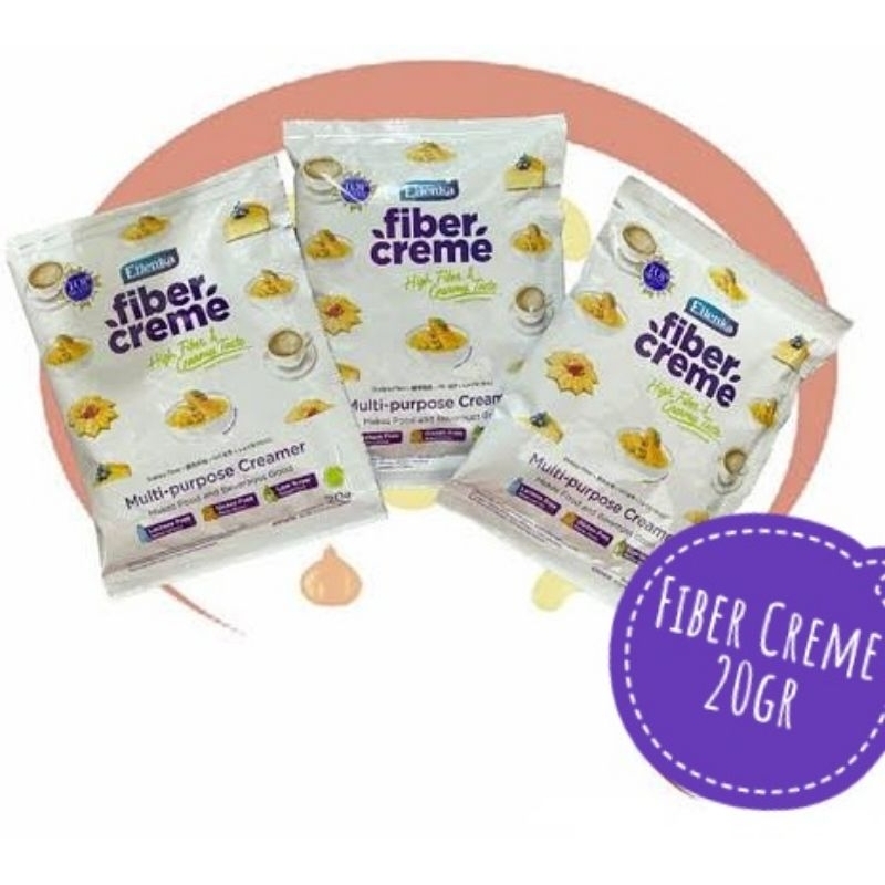 

Fiber Creme Ellenka 20gr RENTENG Multi Purpose Creamer Pengganti Susu Santan