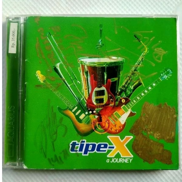 Cd tipe x album a journey ( full tanda tangan personil)