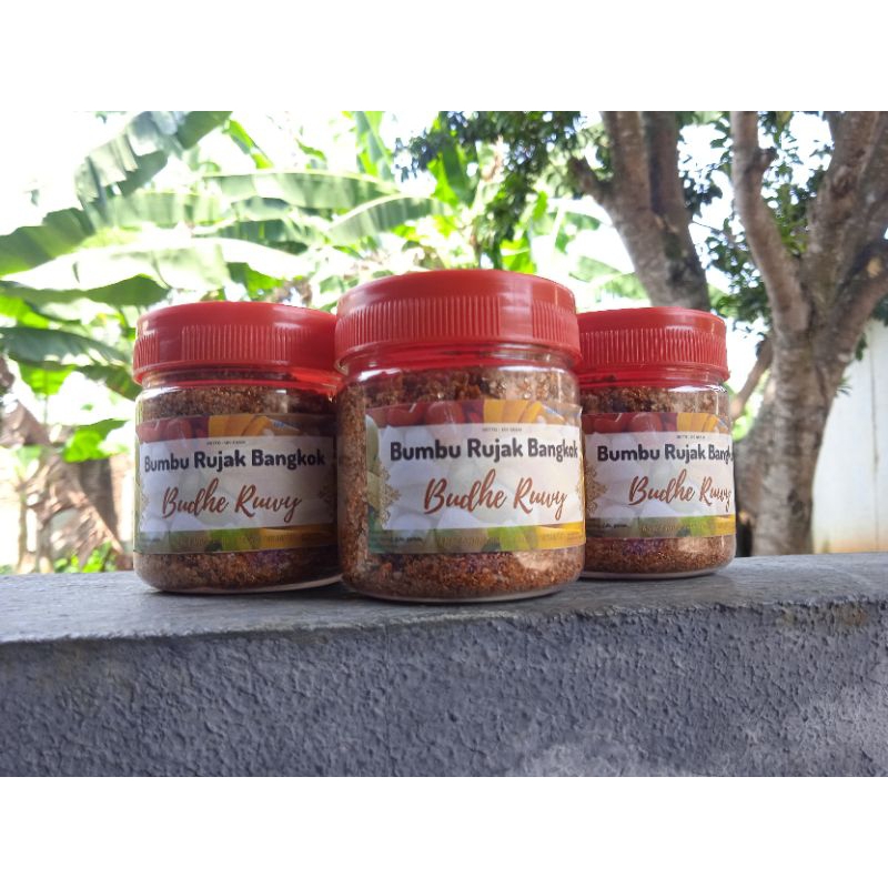 SAMBEL SAMBAL PEDAS cabe cabai kering BUMBU RUJAK BANGKOK JAMBU KRISTAL 100 mL 90 GRAM sambal instan