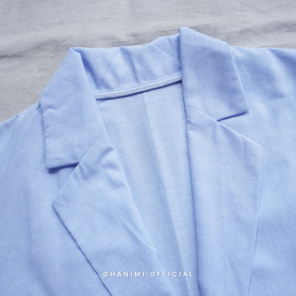 Ghanimi - Emily Blazer / Jas Wanita Polos / Blazer Kerja / Blazer kerah casual formal / Jas Kerja / Blazer polos / outer kerja / outer polos / Jas kerja polos timeless / blazer korea korean style