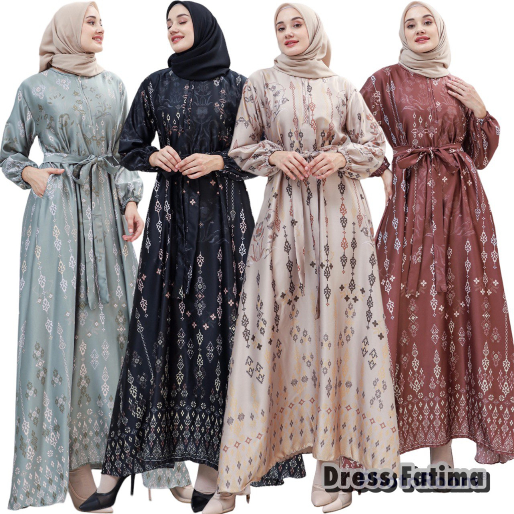 Dress Gamis Fatima Maxmara Silky Bunga