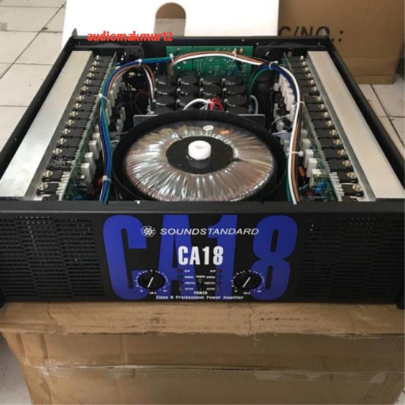 Power Amplifier SoundStandard CA 18 /CA18 Body Panjang Komponen Makro