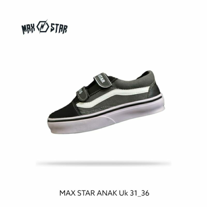 Max star sepatu sneakers casual anak laki laki size 31-36 trendy
