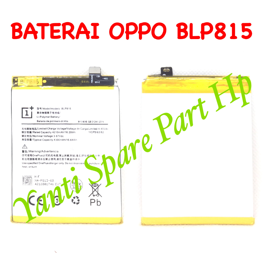 Baterai Oppo A74 4G CPH2219 BLP815 Original New