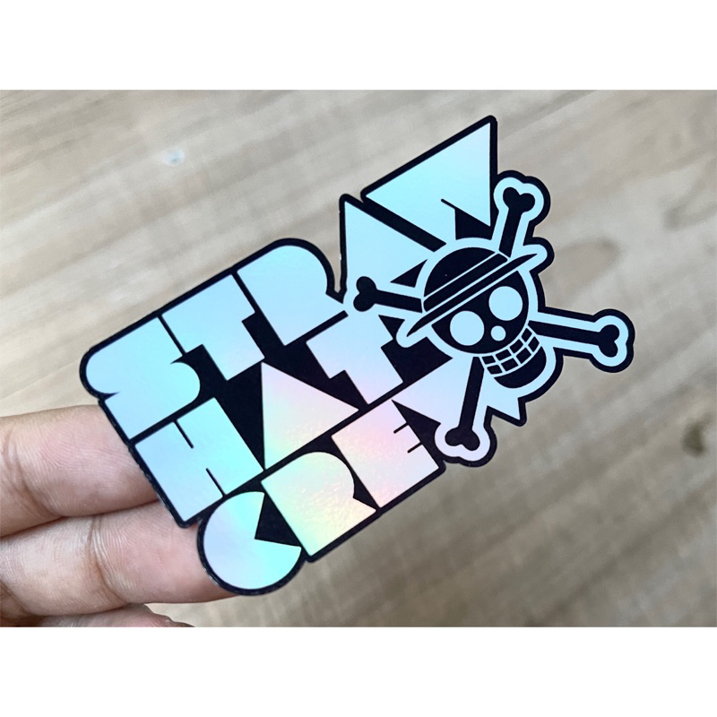 

Stiker One Piece Straw Hat Crew Monochrome