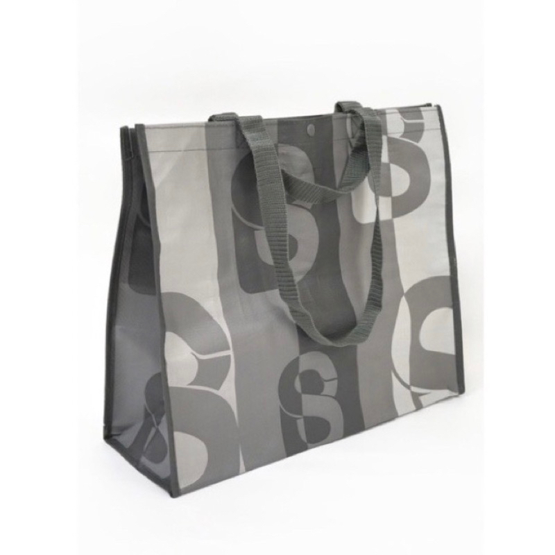 [NEW] Ready Original BS everyday shopping bag buttonscarves monogram tas belanja Hitam Black bukan p
