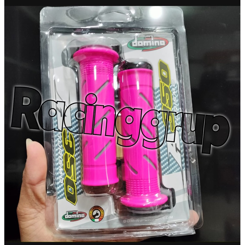 Handgrip domino sisik Hanfat supersoft biru abu pink putih rcb ktc universal