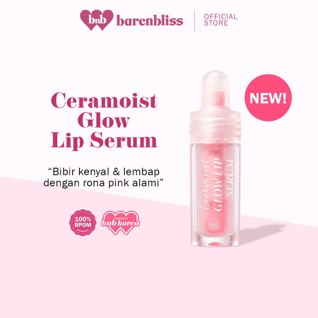 BNB barenbliss Ceramoist Glow Lip Serum [3in1 Glossy]