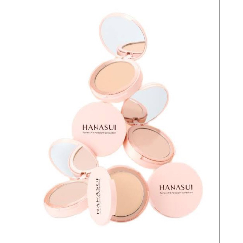 BISA COD - HANASUI PERFECT FIT POWDER FOUNDATION  - BEDAK PADAT HANASUI