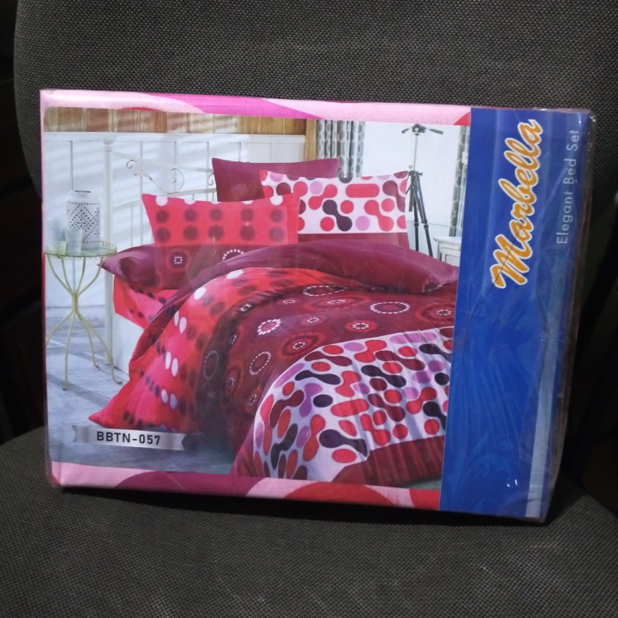 OBRAL! Sprei Marbella 100x200 + Sarung Bantal + Sarung Guling RANDOM