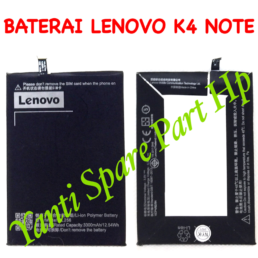 Baterai Lenovo A7010 / K4 Note / K4 / Vibe X3 Lite BL256 Original Terlaris New