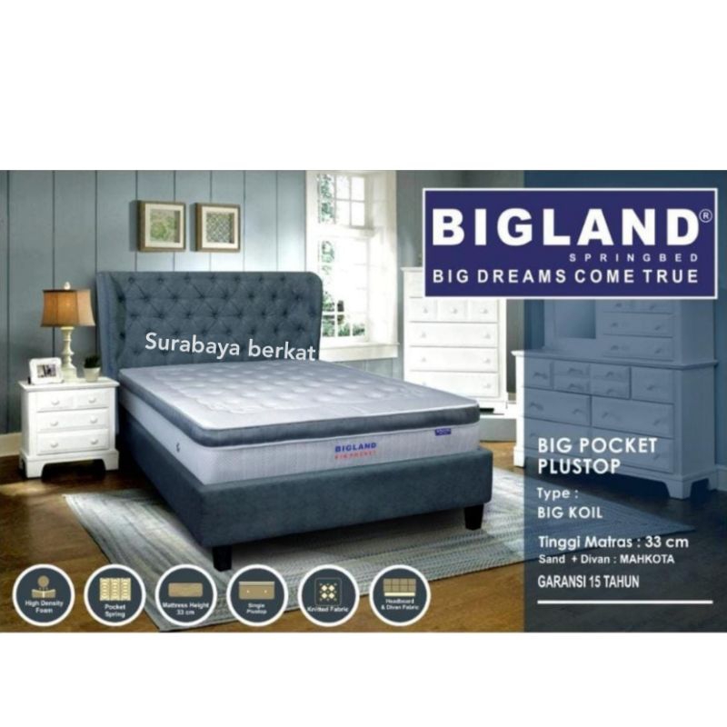 spring bed set bigland pocket pillow