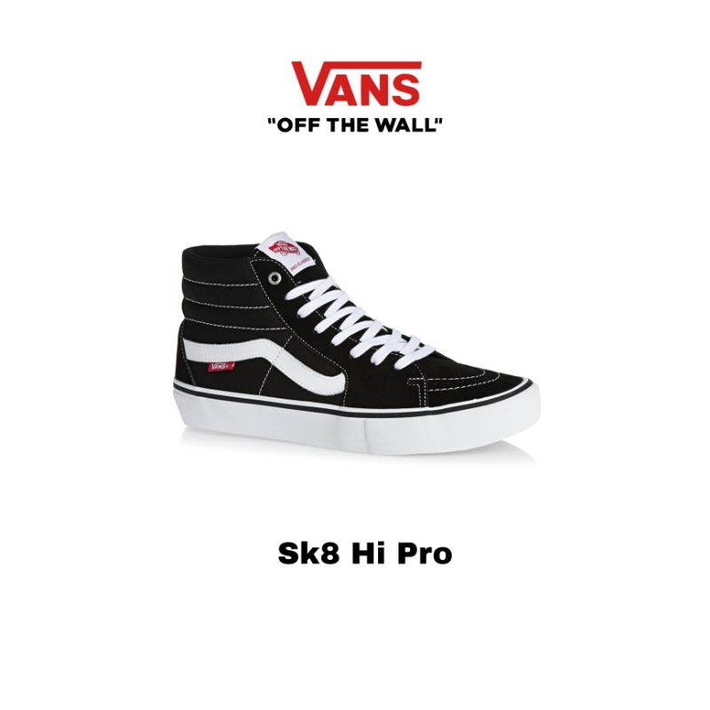 VANS SK8 HI PRO CLASSIC BLACK WHITE ORIGINAL
