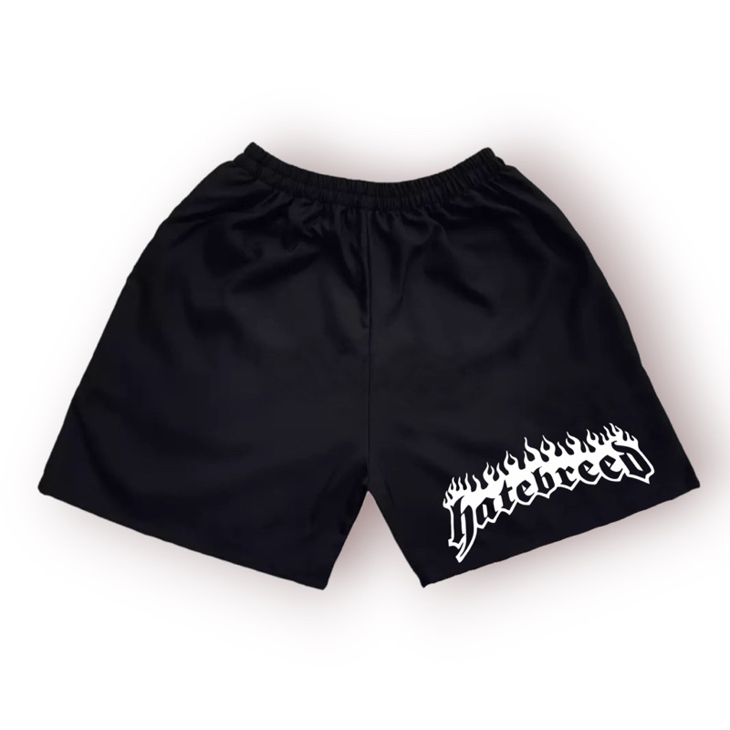 JEFFORD Boxer Pria Sablon DTF 02 | Boxer Pria Wanita | Boxer Pantai | Celana Boxer | Celana Dalam-Hatebreed Putih